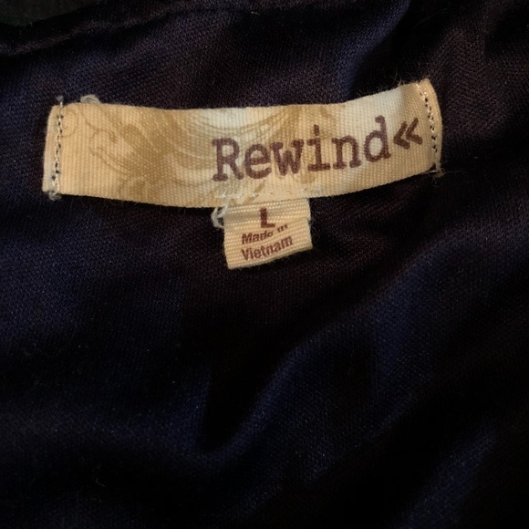 *REWIND* Navy Blue Sleeveless Sheath Dress Size Large - Picture 6 of 6